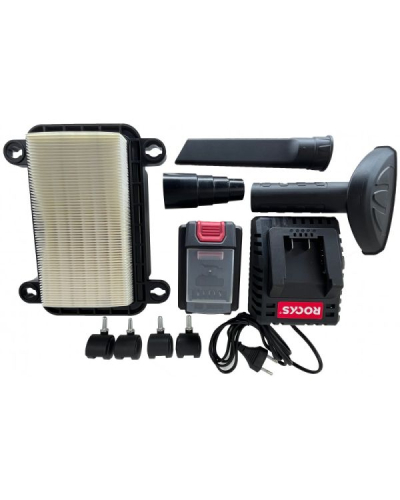 ROOKS 20V AQ-ONE ODKURZACZ PRZENOŚNY, DRY&WET 100-200W-10L-HEPA, 4AH, BMC