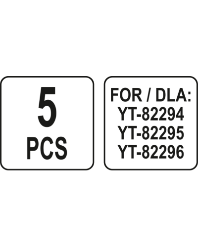 YATO ZESTAW KOŃCÓWEK DO OPALARKI 5 SZT.