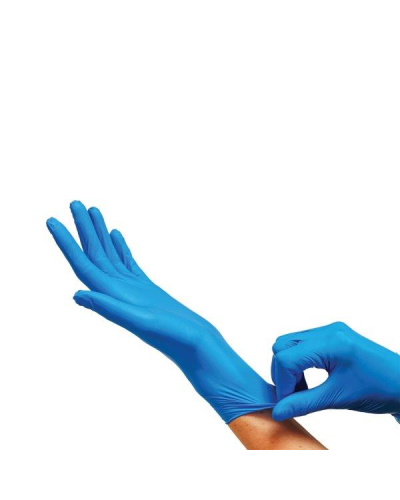 EMKA MEDICAL RĘKAWICZKI NITRYLOWE BEZPUDROWE NIEBIESKIE XL- MAXTER (200 SZT.)