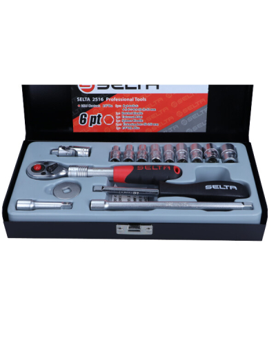 SELTA ZESTAW NARZĘDZIOWY 1/4", 16 CZ