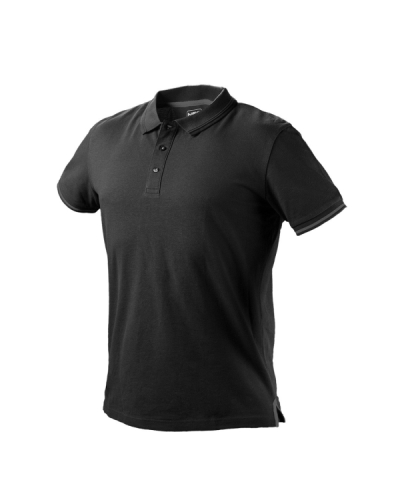 NEO TOOLS KOSZULKA POLO DENIM, CZARNA, ROZMIAR M