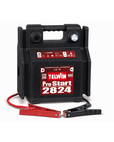 TELWIN BOOSTER ROZRUCHOWY TELWIN PRO START 2824, 12V / 24V, 800A, ROZRUCH: 2500A