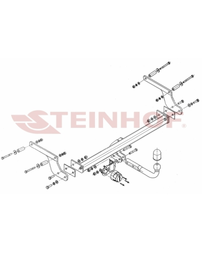 STEINHOF HAK HOLOWNICZY DACIA DUSTER 2010-