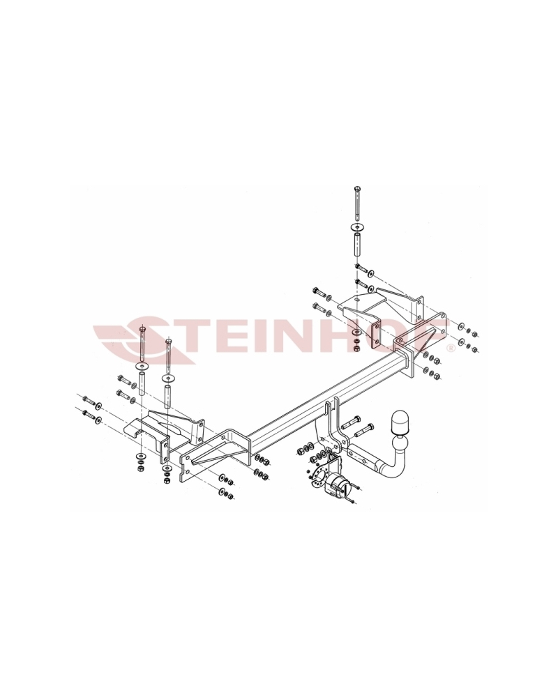STEINHOF HAK HOLOWNICZY OPEL MERIVA (OPRÓCZ OPC) 2003-2010