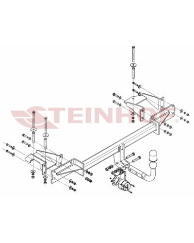 STEINHOF HAK HOLOWNICZY OPEL MERIVA (OPRÓCZ OPC) 2003-2010