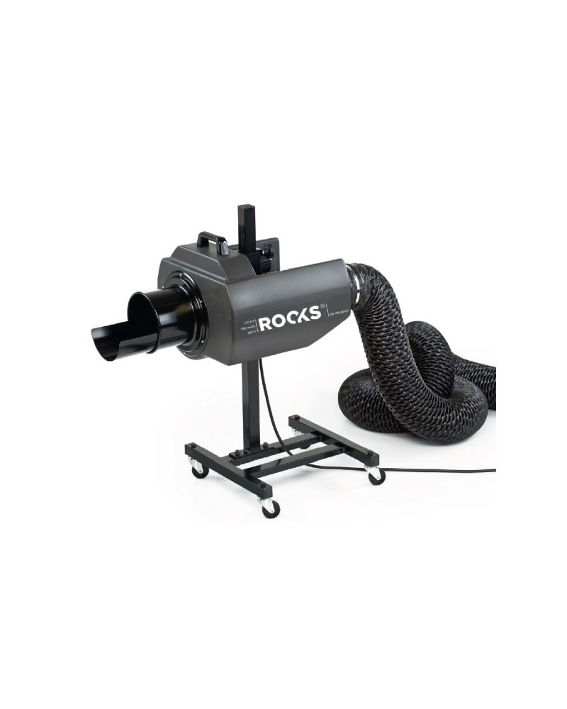 ROOKS MOBILNY WYCIĄG SPALIN, ODCIĄG SPALIN 430 M3/H, 0,37 KW, FI 120 MM, 230V, WĄŻ 6 METRÓW