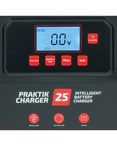 IDEAL PROSTOWNIK SAMOCHODOWY PRAKTIK CHARGER 25, 12V/24V, 25A/12,5A
