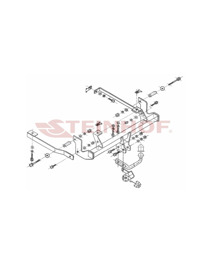 STEINHOF HAK HOLOWNICZY CITROEN C8 2002-, PEUGEOT 807 2002-, LANCIA PHEDRA 2002-2010