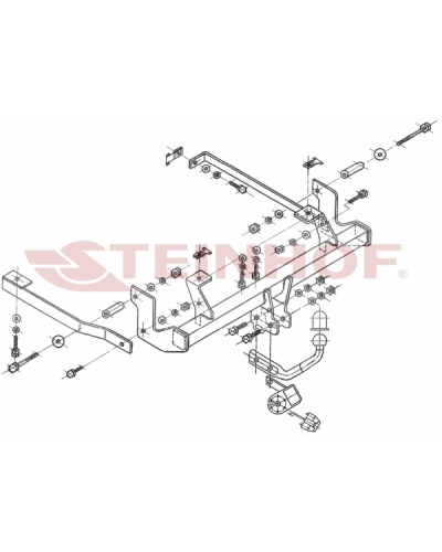 STEINHOF HAK HOLOWNICZY CITROEN C8 2002-, PEUGEOT 807 2002-, LANCIA PHEDRA 2002-2010