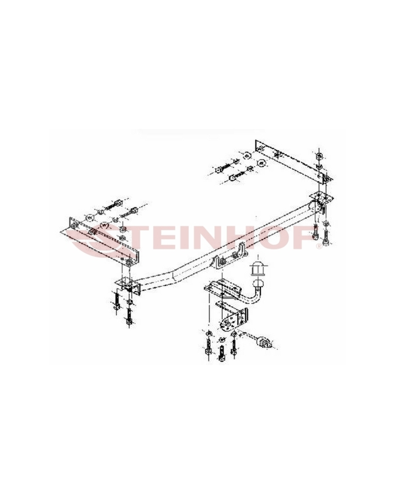 STEINHOF HAK HOLOWNICZY MERCEDES E-KLASA (4D) 95-