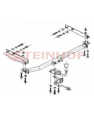 STEINHOF HAK HOLOWNICZY MERCEDES E-KLASA (4D) 95-