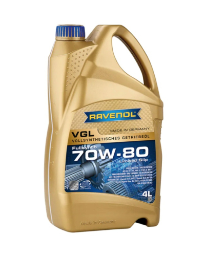 RAVENOL OLEJ 70W80 4L VGL LS/ GL5+/ MIL-L-2105 D/ SYNT.