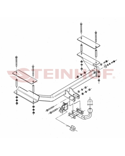 STEINHOF HAK HOLOWNICZY OPEL ASTRA II COMBI 03/98-