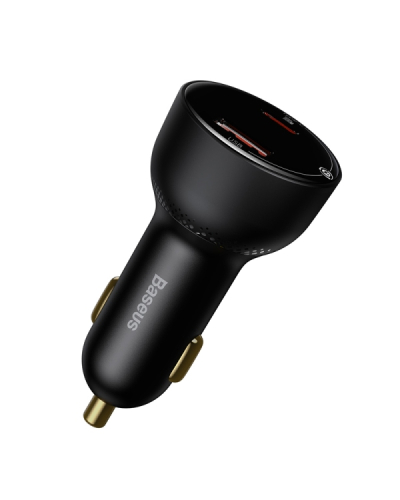 BASEUS ŁADOWARKA SAMOCHODOWA SUPERME USB, USB-C, 100W (CZARNA)