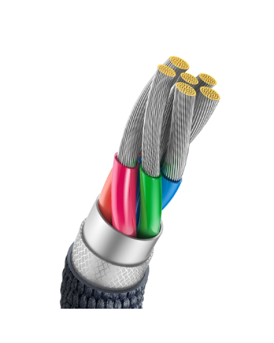 BASEUS KABEL DO ŁADOWAREK USB DO USB-C BASEUS CRYSTAL SHINE, 100W, 1.2M (CZARNY)