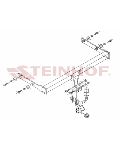 STEINHOF HAK HOLOWNICZY SKODA OCTAVIA II 06/2004-