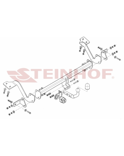 STEINHOF HAK HOLOWNICZY CITROEN BERLINGO II/ PEUGEOT PARTNER II 2008-