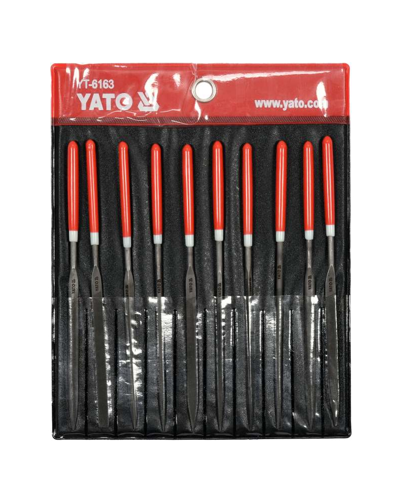 YATO ZESTAW PILNIKÓW IGLAKÓW, 3X140X65 MM, 10 CZ