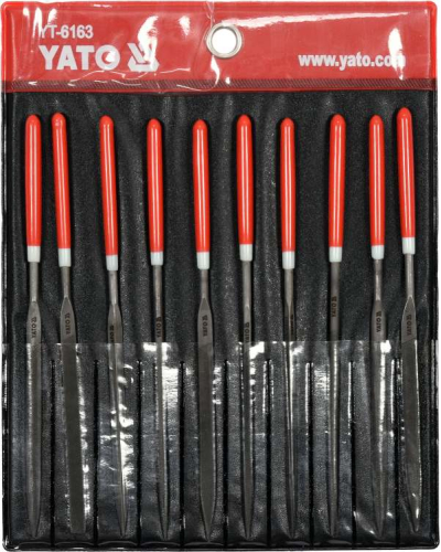 YATO ZESTAW PILNIKÓW IGLAKÓW, 3X140X65 MM, 10 CZ