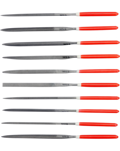 YATO ZESTAW PILNIKÓW IGLAKÓW, 3X140X65 MM, 10 CZ