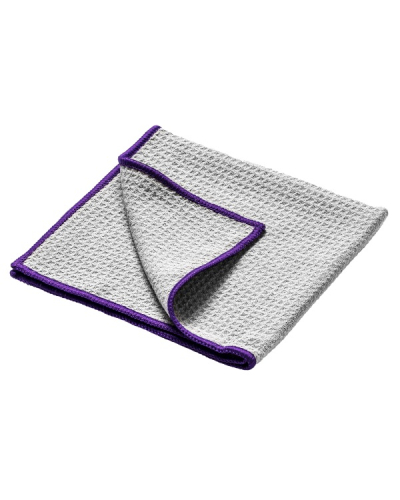 MOJE AUTO MIKROFIBRA WAFLOWA DO SZYB DIAMOND GLASS 370G/M² 40X40CM / SZARA / DO POWIERZCHNI SZKLANYCH / MOJE AUTO DETAILER