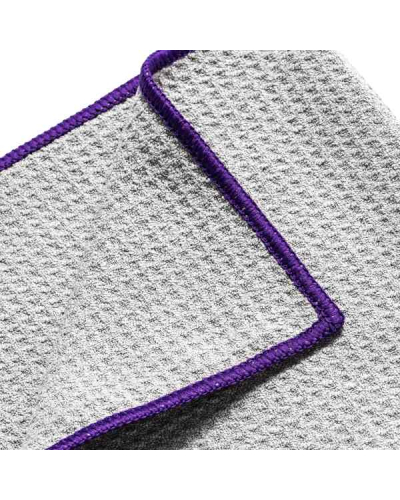 MOJE AUTO MIKROFIBRA WAFLOWA DO SZYB DIAMOND GLASS 370G/M² 40X40CM / SZARA / DO POWIERZCHNI SZKLANYCH / MOJE AUTO DETAILER