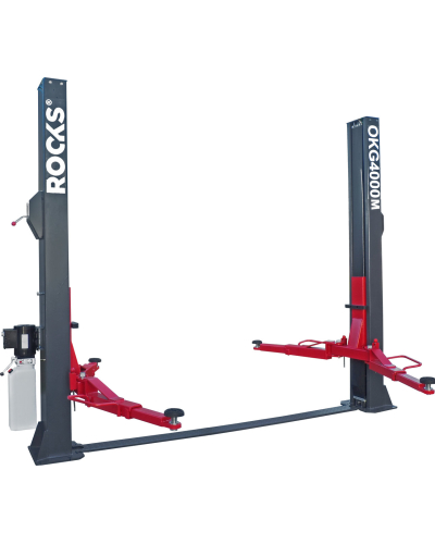 ROOKS PODNOŚNIK DWUKOLUMNOWY ELEKTROHYDRAULICZNY 4T PÓŁAUTOMATYCZNY