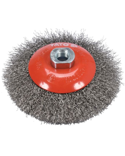 YATO SZCZOTKA TARCZOWA M14, INOX, 125 MM