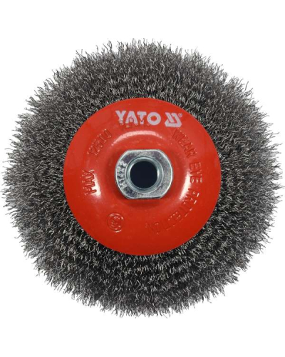 YATO SZCZOTKA TARCZOWA M14, INOX, 125 MM