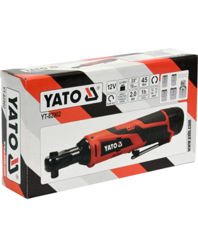 YATO GRZECHOTKA UDAROWA 3/8"-1/2" 45 NM 12V (2,0AH, 1H)