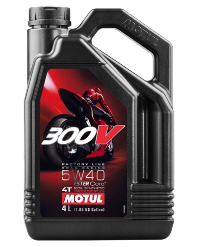 MOTUL OLEJ 5W40 4L 300V FACTORY LINE ROAD RACING/ESTER CORE/MOTOCYKLE