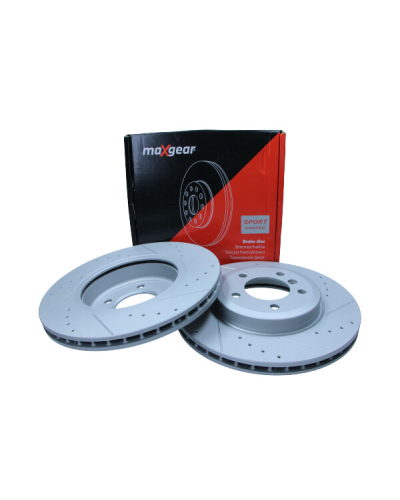 MAXGEAR TARCZA HAM. BMW P. E46 10/99- NAWIERCANA I NACINANA, Z POWŁOKĄ ANTYKOROZYJNĄ