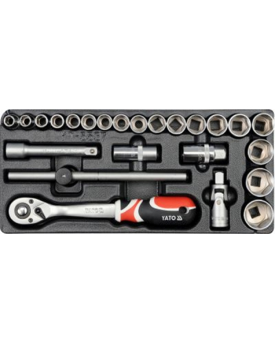 YATO WKŁAD DO SZUFLADY ZESTAW NARZĘDZI 1/2', 24 CZ