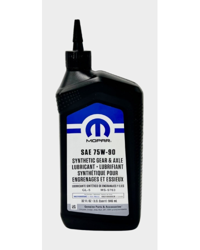 MOPAR OLEJ MOPAR 75W90 0,946L / MS-9763 / CHRYSLER JEEP DODGE RAM / DO MOSTU PRZEKŁADNIOWY