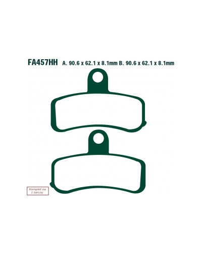 EBC KLOCKI HAM. MOTO. HARLEY DAVIDSON® FLD SWITCHBACK (12-14)