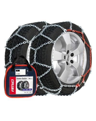 AMIO ŁAŃCUCHY ŚNIEGOWE 4X4, 16 MM + BAG KB-220