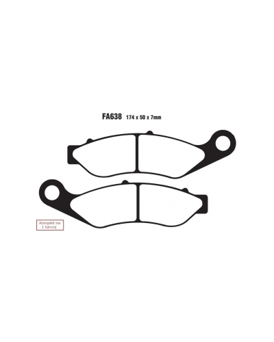 EBC KLOCKI HAMULCOWE MOTO