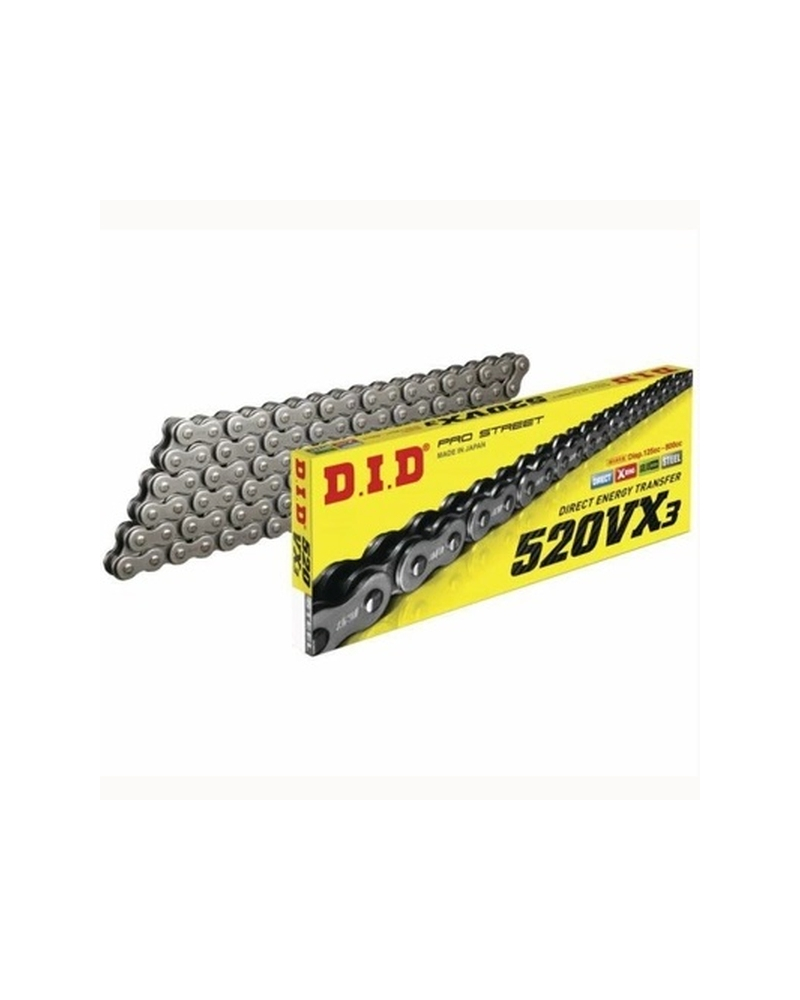 D.I.D ŁAŃCUCH NAPĘDOWY MOTO DID 520 X-RING (4439AN) (ROZKUTY+OGNIWO)