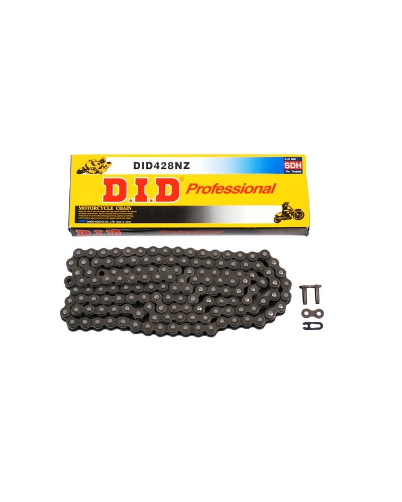 D.I.D ŁAŃCUCHY ŁAŃCUCH NAPĘDOWY MOTO. DID 428  BEZ O-RING (2553DAN) (ROZKUTY+OGNIWO)