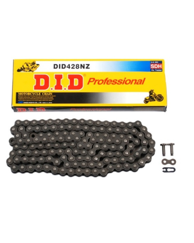 D.I.D ŁAŃCUCHY ŁAŃCUCH NAPĘDOWY MOTO. DID 428  BEZ O-RING (2553DAN) (ROZKUTY+OGNIWO)