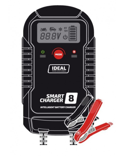 IDEAL PROSTOWNIK SMART CHARGER 8 LCD 6V/ 12V, 8A