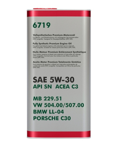 FANFARO (OLEJE DEDYKOWANE) OLEJ DO VAG 5W30 5L SN / C3 / 229.51 / 504.00 507.00 / LL04 / C30 / METALOWE OPAKOWANIE