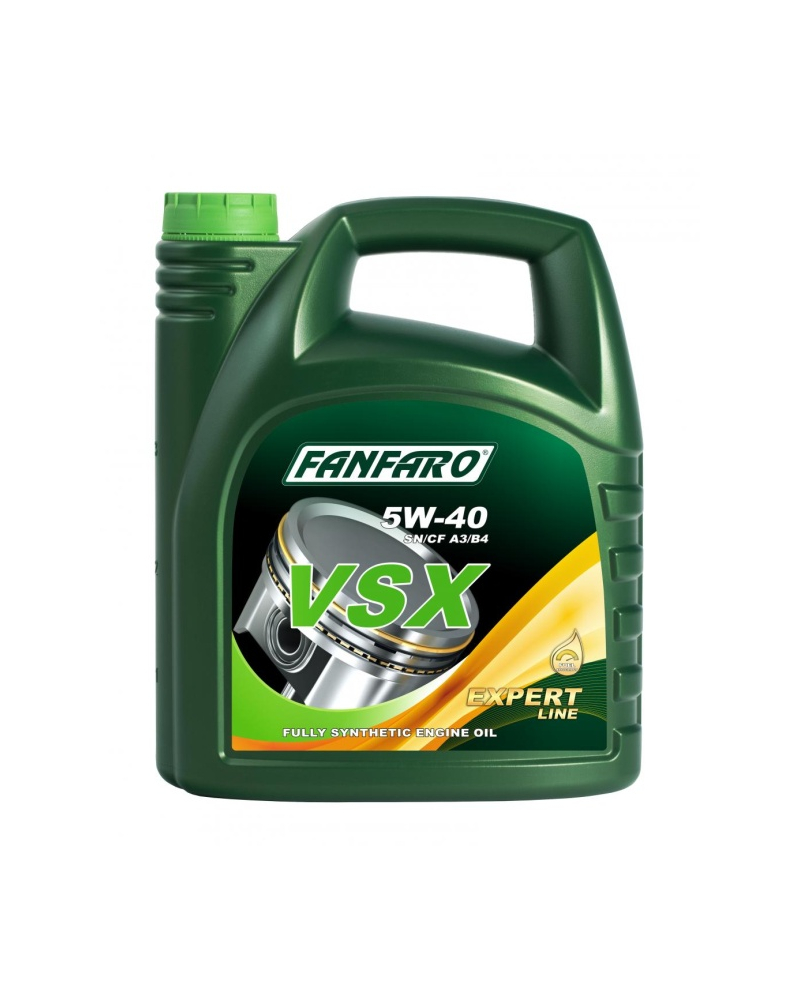 FANFARO OLEJ FANFARO 5W40 4L EXPERT VSX SN/CH-4 / A3/B4 / 229.3 226.5 229.5 / 502.00 505.00 / LL01 / A40 / RN0710 / B71 2296