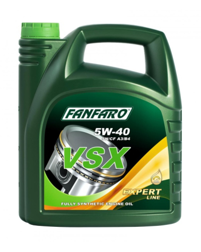 FANFARO OLEJ FANFARO 5W40 4L EXPERT VSX SN/CH-4 / A3/B4 / 229.3 226.5 229.5 / 502.00 505.00 / LL01 / A40 / RN0710 / B71 2296