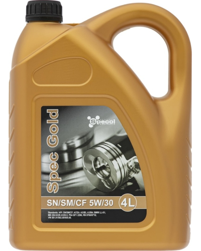 SPECOL OLEJ SPECOL 5W30 4L SPEC GOLD SN/CF / A3/B4 / LL01 / 226.5 229.3 229.5 / PSA B71 2296 / RN0710 / 501.01 502.00 505.00