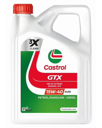 CASTROL OLEJ CASTROL 15W40 4L GTX / A3/B4 / SP / 229.1 / 501.01 505.00 / 9.55535-D2