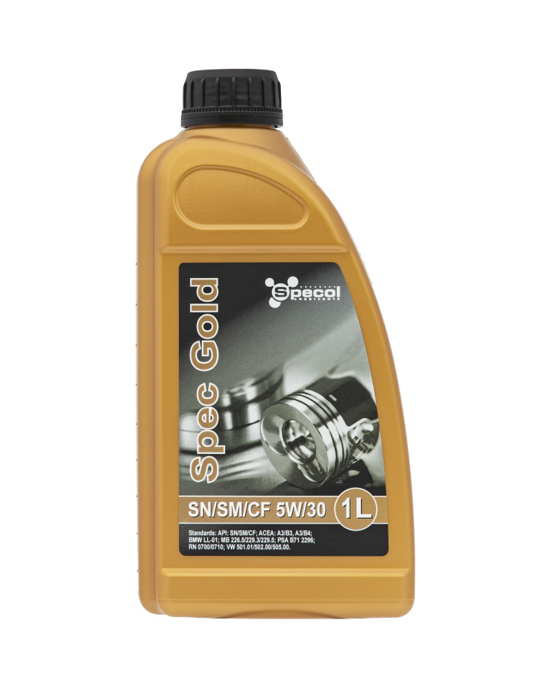 SPECOL OLEJ SPECOL 5W30 1L SPEC GOLD SN/CF / A3/B4 / LL01 / 226.5 229.3 229.5 PSA B71 2296 / RN0710 / 501.01 502.00 505.00