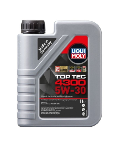 LIQUI MOLY OLEJ LIQUI MOLY 5W30 1L TOP TEC 4300 DPF/FAP / C2 / SN/CF / B71 2290 / RN0700 / GF-3