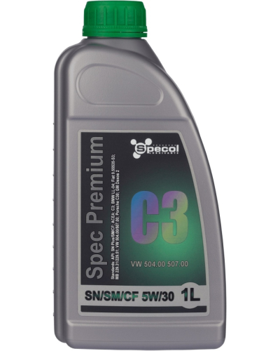 SPECOL OLEJ SPECOL 5W30 1L PREMIUM C3 / SN PLUS/SM/CF / 504.00 507.00 / LL04 / DEX2 / 229.31 229.51 / C30 / 9.55535-S3