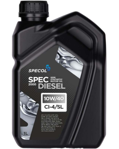 SPECOL OLEJ SPECOL 10W40 1L SPEC DIESEL 2000 CI-4/SL / 228.2 228.3 229.1 / MAN 3275 / VDS 2/3
